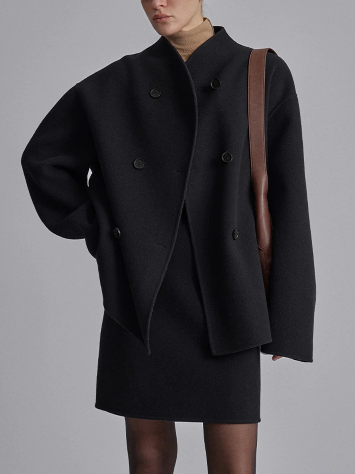 Women's Double-Breasted Peacoat | Timeless Elegance with a Contemporary Twist