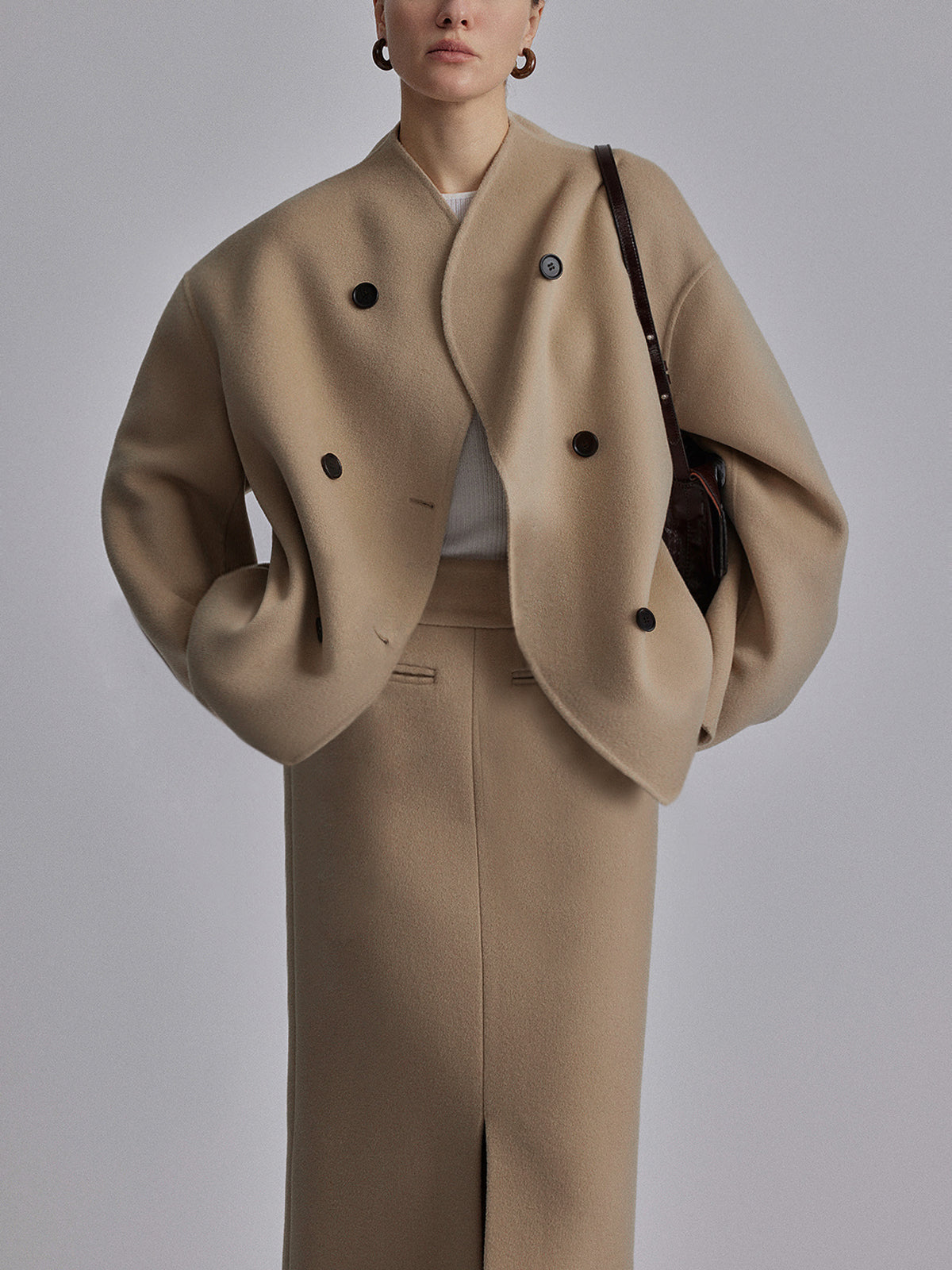 Women's Double-Breasted Peacoat | Timeless Elegance with a Contemporary Twist