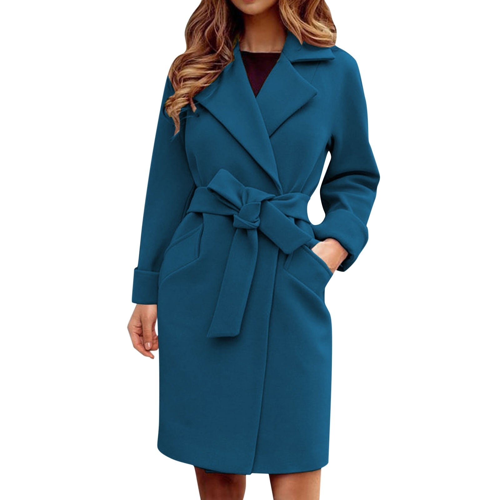 Women's Belted Wrap Coat | Timeless Elegance & Cozy Sophistication